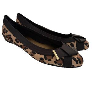 Christian Siriano Women’s Leopard Print Ballet Flats Sz 8 Casual Comfort